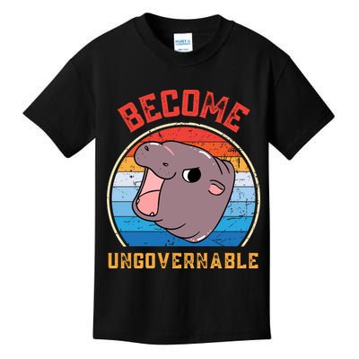 Become Ungovernable Moo Deng Kids T-Shirt