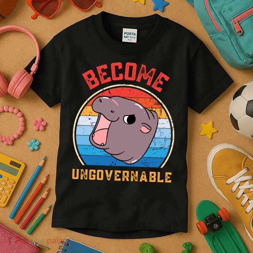 Become Ungovernable Moo Deng Kids T-Shirt