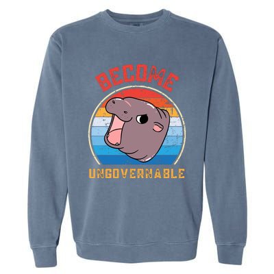 Become Ungovernable Moo Deng Garment-Dyed Sweatshirt