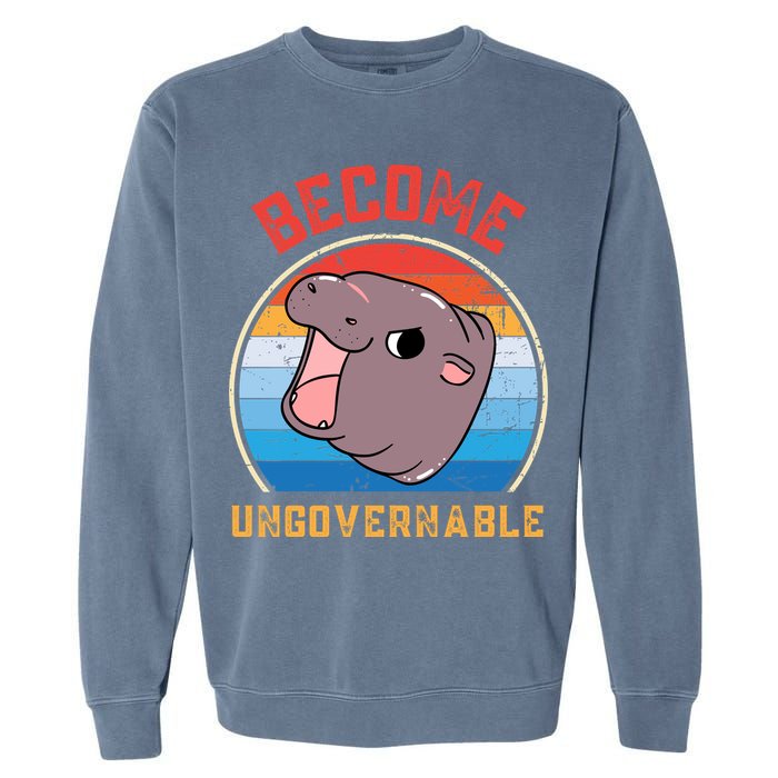 Become Ungovernable Moo Deng Garment-Dyed Sweatshirt