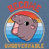 Become Ungovernable Moo Deng Garment-Dyed Sweatshirt