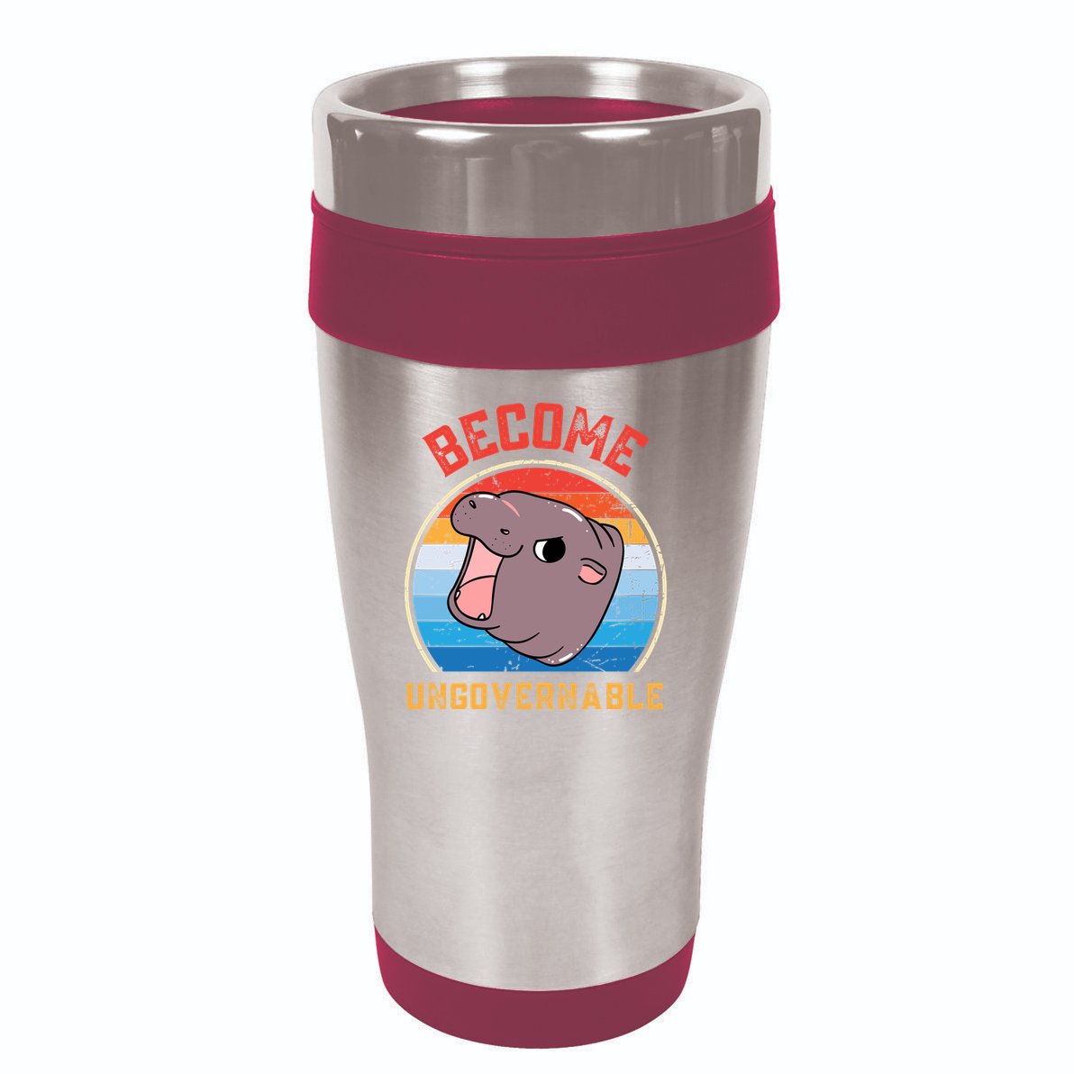Become Ungovernable Moo Deng 16oz Travel Tumbler
