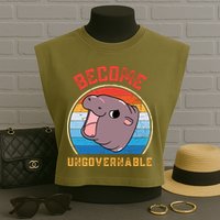 Become Ungovernable Moo Deng Garment-Dyed Women's Muscle Tee