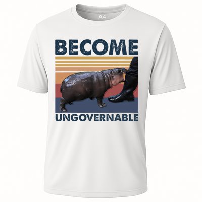 Become Ungovernable Moo Deng Cute Baby Hippo Funny Hippo Performance Shirt