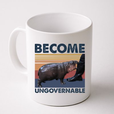 Become Ungovernable Moo Deng Cute Baby Hippo Funny Hippo Mug