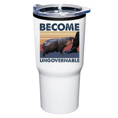 Become Ungovernable Moo Deng Cute Baby Hippo Funny Hippo Tumbler