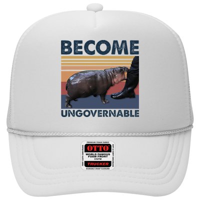 Become Ungovernable Moo Deng Cute Baby Hippo Funny Hippo Trucker Hat