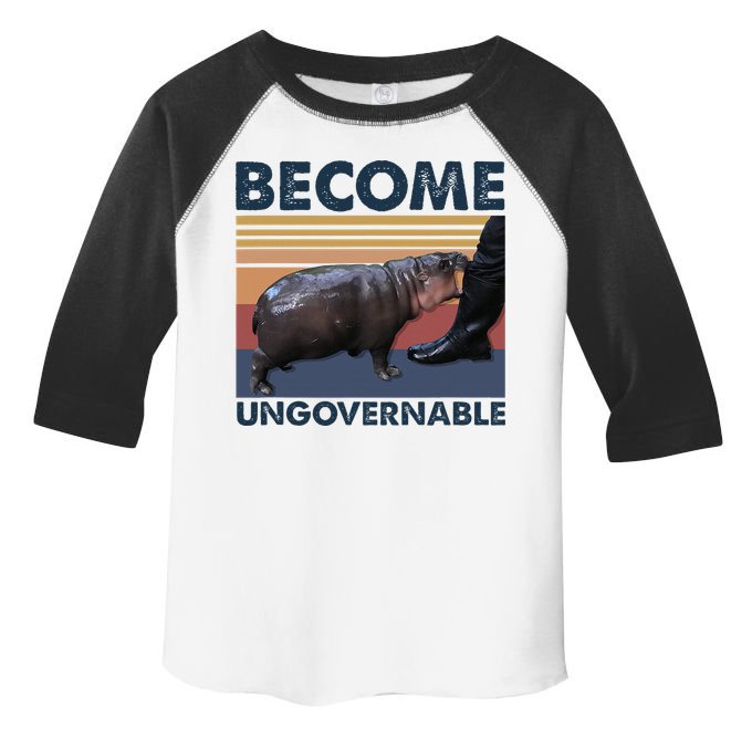 Become Ungovernable Moo Deng Cute Baby Hippo Funny Hippo Toddler Fine Jersey T-Shirt