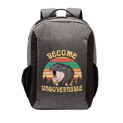 Become Ungovernable Moo Deng Baby Pygmy Hippo Vector Backpack