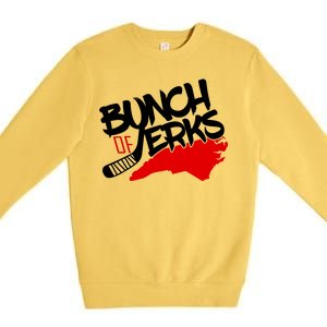 Bunch Of Jerks Carolina Hockey Premium Crewneck Sweatshirt