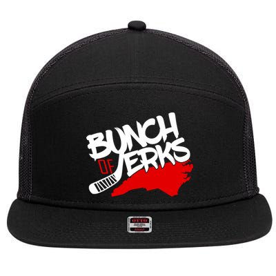 Bunch Of Jerks Carolina Hockey 7 Panel Mesh Trucker Snapback Hat