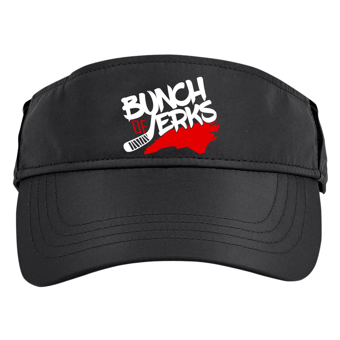 Bunch Of Jerks Carolina Hockey Adult Drive Performance Visor