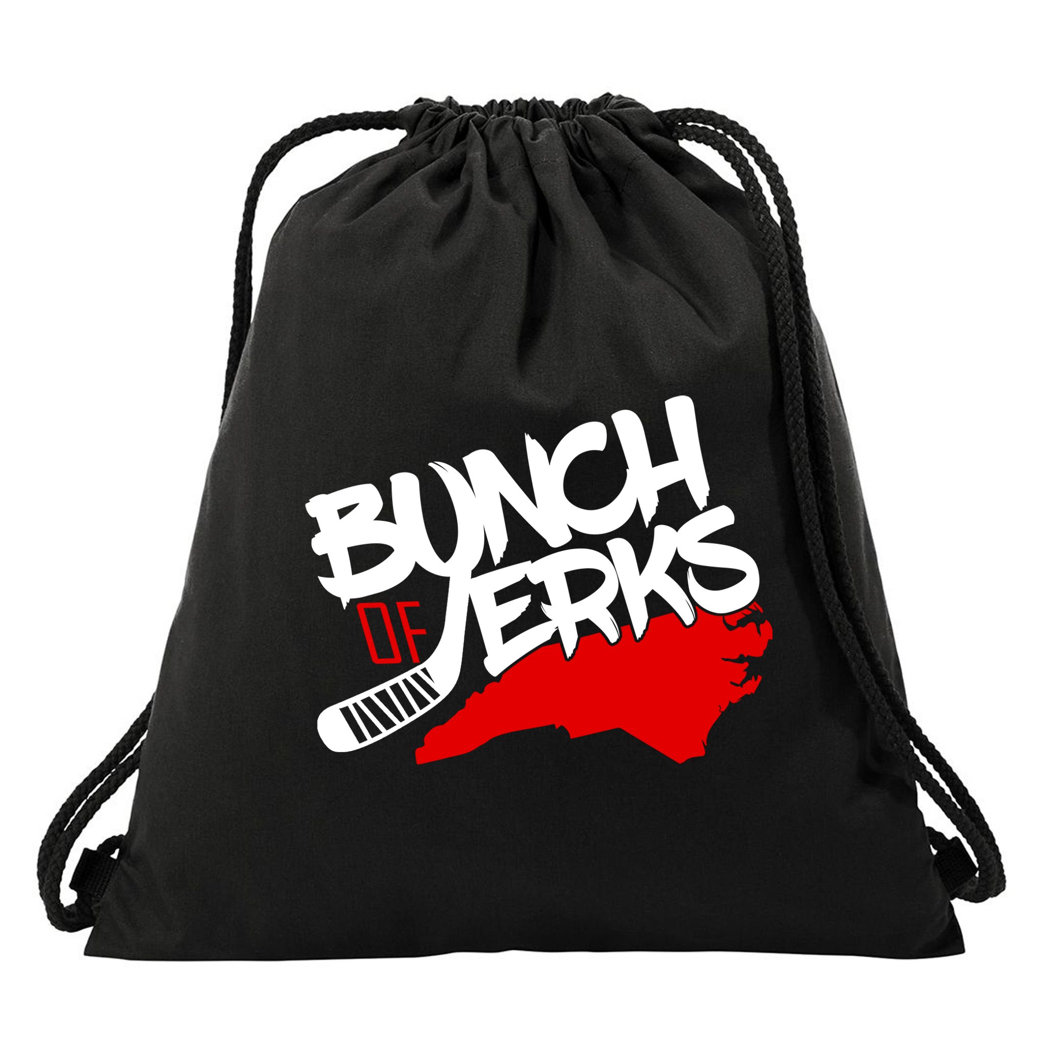 Bunch Of Jerks Carolina Hockey Drawstring Bag