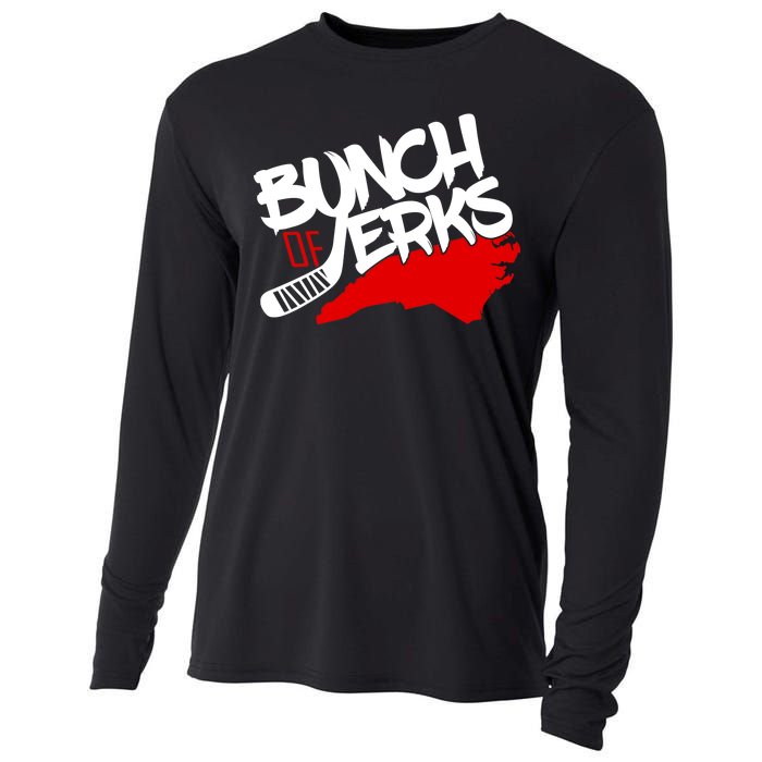 Bunch Of Jerks Carolina Hockey Cooling Performance Long Sleeve Crew