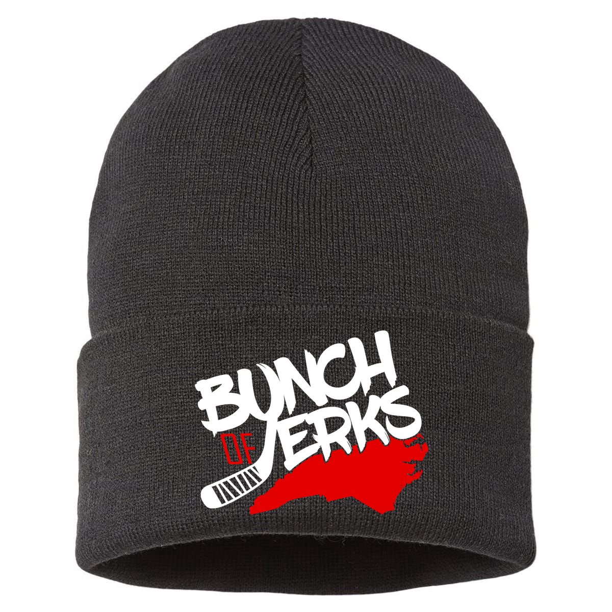 Bunch Of Jerks Carolina Hockey Sustainable Knit Beanie