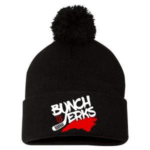 Bunch Of Jerks Carolina Hockey Pom Pom 12in Knit Beanie