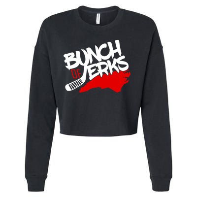 Bunch Of Jerks Carolina Hockey Cropped Pullover Crew