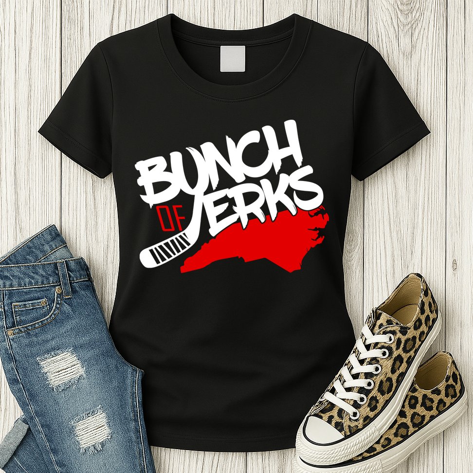 Bunch Of Jerks Carolina Hockey Womens T-Shirt