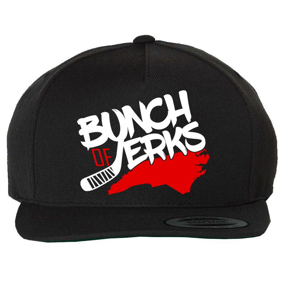 Bunch Of Jerks Carolina Hockey Wool Snapback Cap