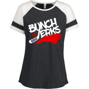 Bunch Of Jerks Carolina Hockey Enza Ladies Jersey Colorblock Tee