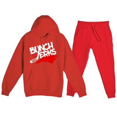 Bunch Of Jerks Carolina Hockey Premium Hooded Sweatsuit Set