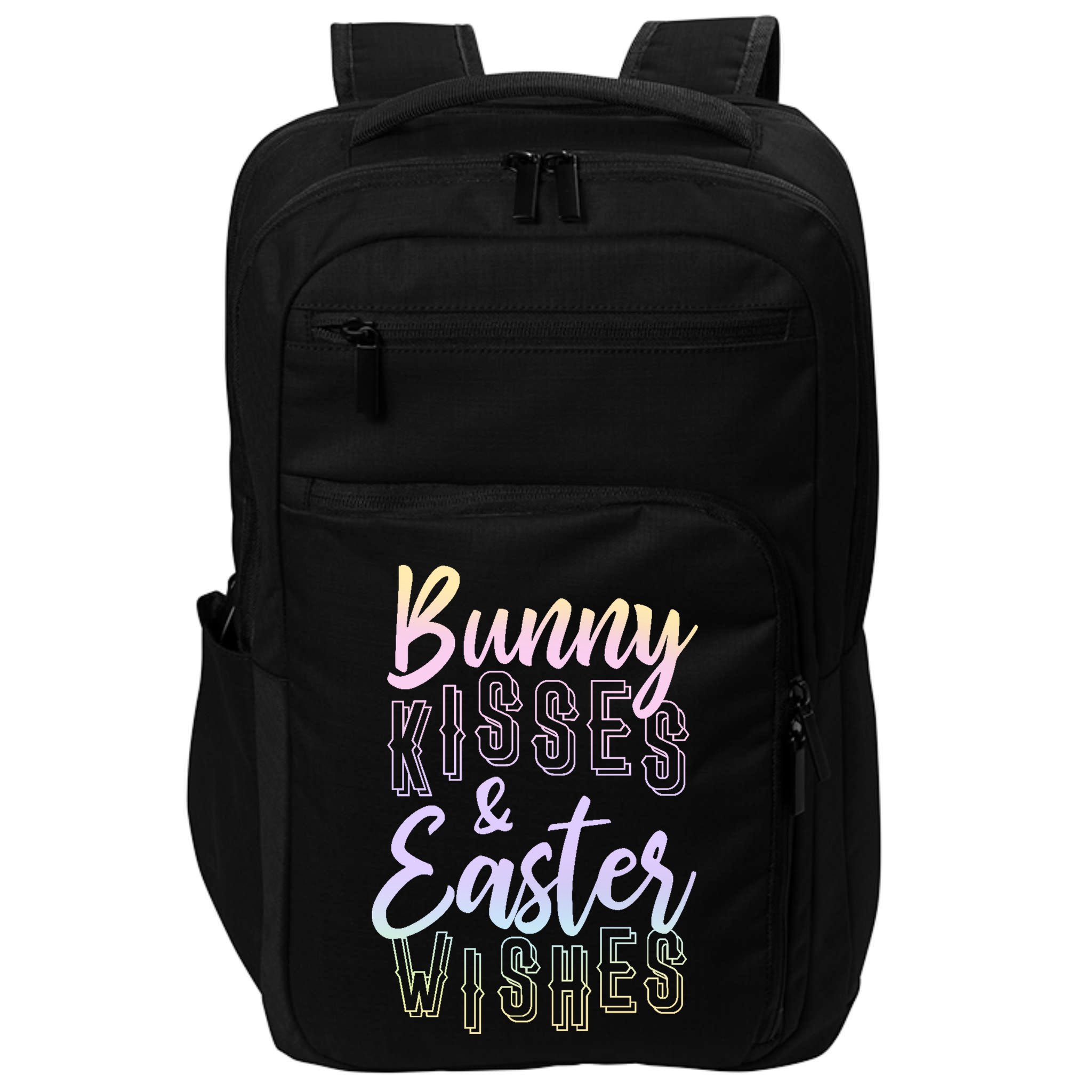 Bunny Kiss And Easter Wishes Cute Impact Tech Backpack