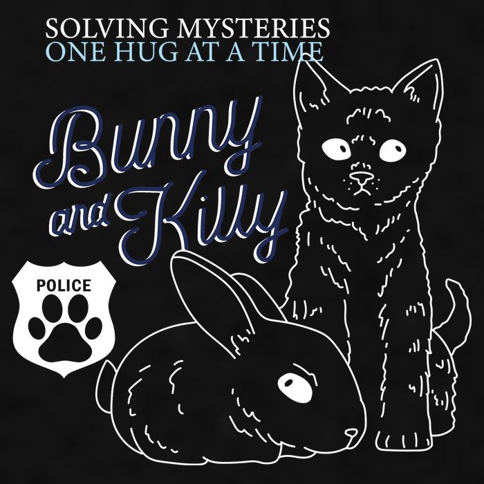 Bunny Kitty Police Solving Mysteries One Hug At A Time Ladies PosiCharge Tri-Blend Wicking Tank