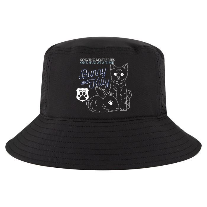 Bunny Kitty Police Solving Mysteries One Hug At A Time Cool Comfort Performance Bucket Hat