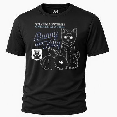 Bunny Kitty Police Solving Mysteries One Hug At A Time Performance Shirt