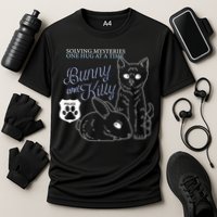 Bunny Kitty Police Solving Mysteries One Hug At A Time Performance Shirt