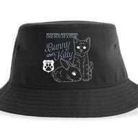 Bunny Kitty Police Solving Mysteries One Hug At A Time Sustainable Bucket Hat