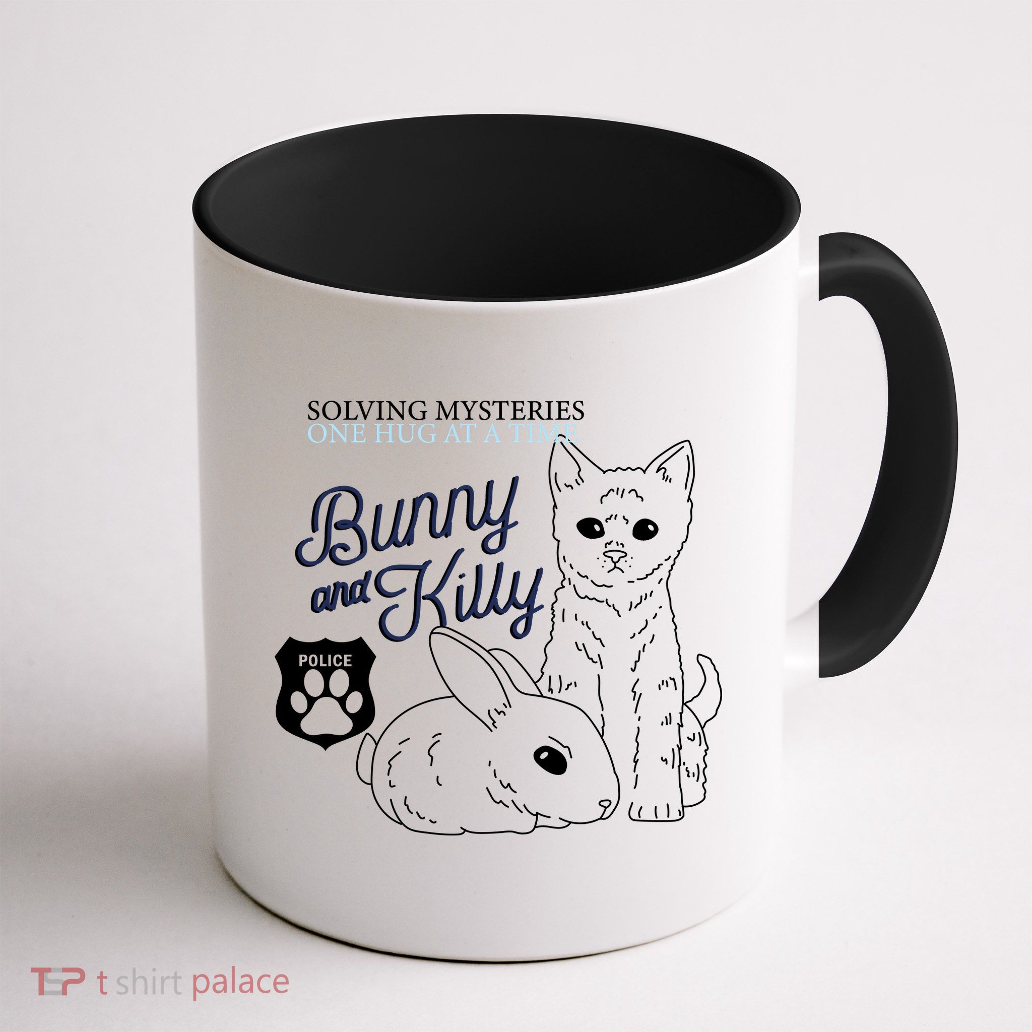 Bunny Kitty Police Solving Mysteries One Hug At A Time Mug