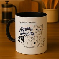 Bunny Kitty Police Solving Mysteries One Hug At A Time Mug