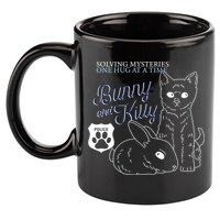 Bunny Kitty Police Solving Mysteries One Hug At A Time 11oz C Handle Ceramic Mug