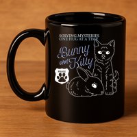 Bunny Kitty Police Solving Mysteries One Hug At A Time 11oz C Handle Ceramic Mug