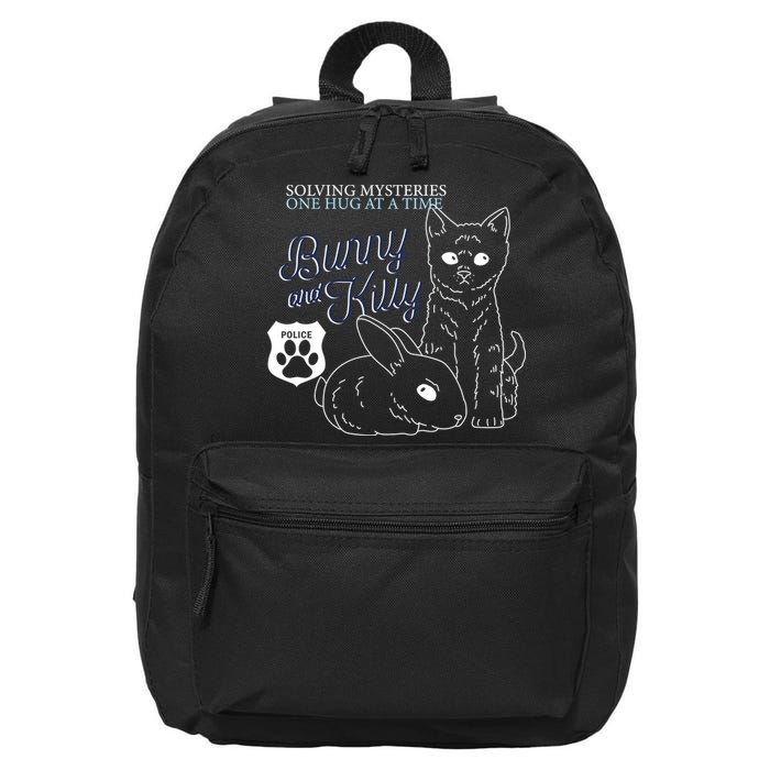 Bunny Kitty Police Solving Mysteries One Hug At A Time 16 in Basic Backpack