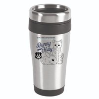 Bunny Kitty Police Solving Mysteries One Hug At A Time 16oz Travel Tumbler