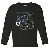 Bunny Kitty Police Solving Mysteries One Hug At A Time Toddler Long Sleeve Shirt