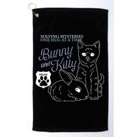 Bunny Kitty Police Solving Mysteries One Hug At A Time Golf Towel