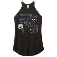 Bunny Kitty Police Solving Mysteries One Hug At A Time Women's Perfect Tri Rocker Tank
