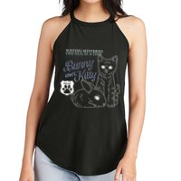 Bunny Kitty Police Solving Mysteries One Hug At A Time Women's Perfect Tri Rocker Tank