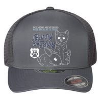 Bunny Kitty Police Solving Mysteries One Hug At A Time Flexfit Unipanel Trucker Cap