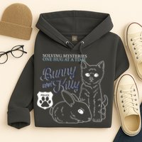 Bunny Kitty Police Solving Mysteries One Hug At A Time Hoodie