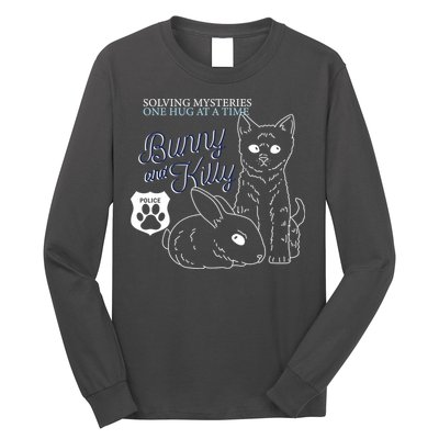Bunny Kitty Police Solving Mysteries One Hug At A Time Long Sleeve Shirt