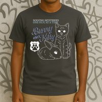 Bunny Kitty Police Solving Mysteries One Hug At A Time T-Shirt