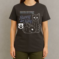 Bunny Kitty Police Solving Mysteries One Hug At A Time T-Shirt