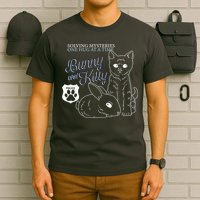 Bunny Kitty Police Solving Mysteries One Hug At A Time T-Shirt