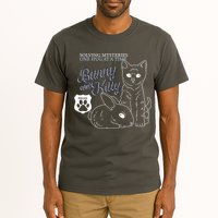 Bunny Kitty Police Solving Mysteries One Hug At A Time Tall T-Shirt