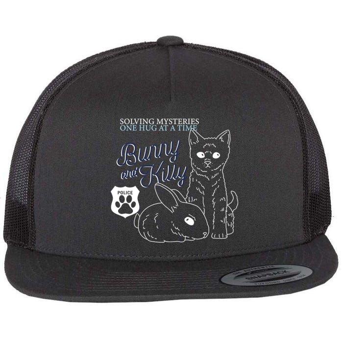 Bunny Kitty Police Solving Mysteries One Hug At A Time Flatbill Hat