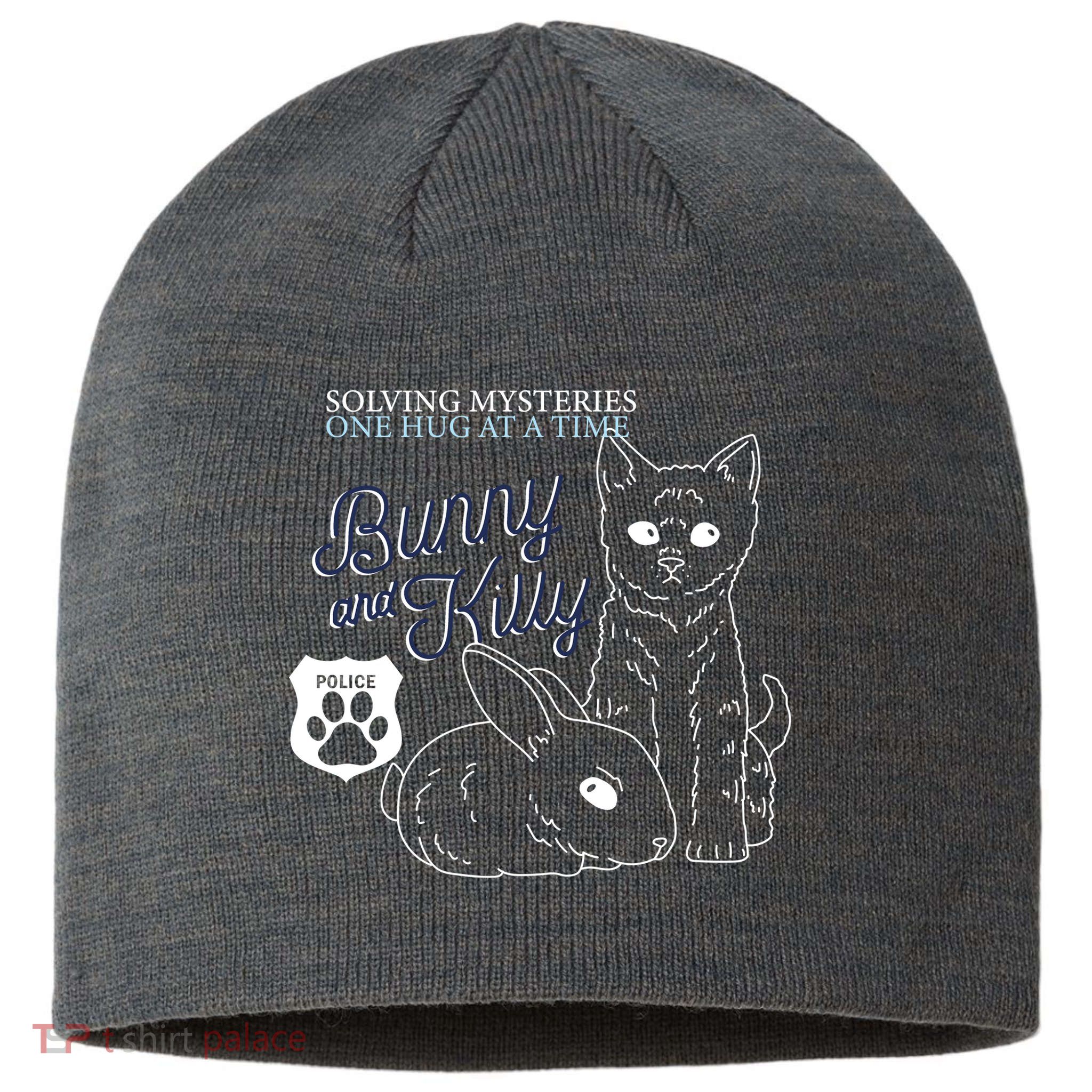 Bunny Kitty Police Solving Mysteries One Hug At A Time Sustainable Beanie